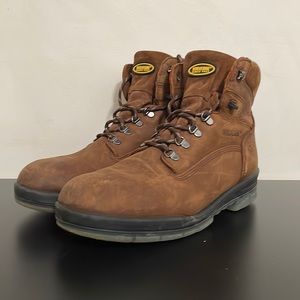 Wolverine Waterproof insulated work boots.